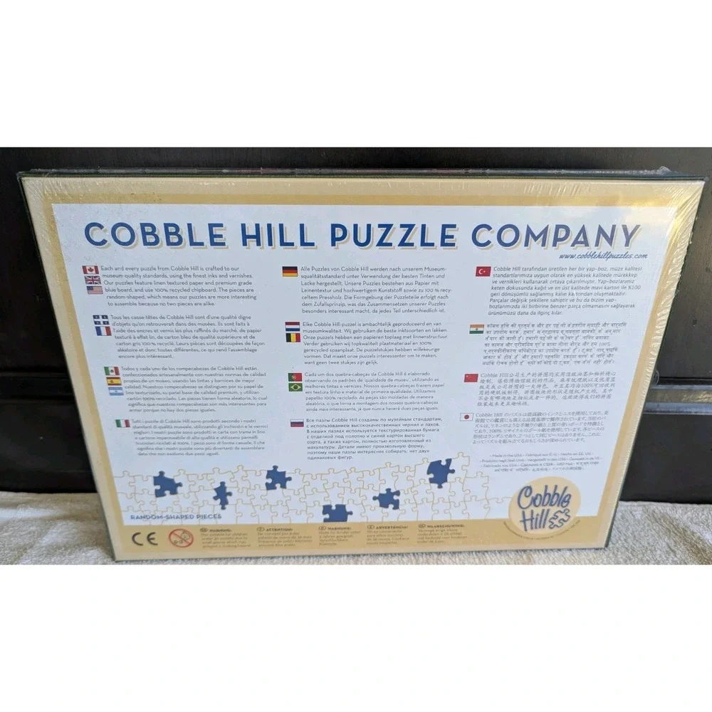 Cobble Hill 1000 Piece Puzzle Red Dragon's Treasure Gold with Poster NEW SEALED
